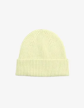 Merino Wool Beanie - Soft Yellow