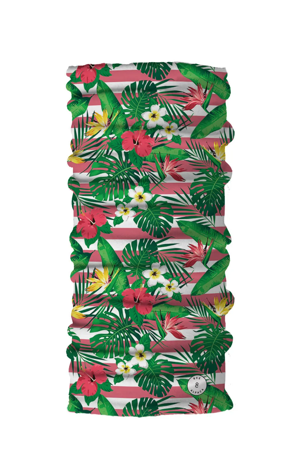 Multi Purpose Neck Scarf - Floral Stripes