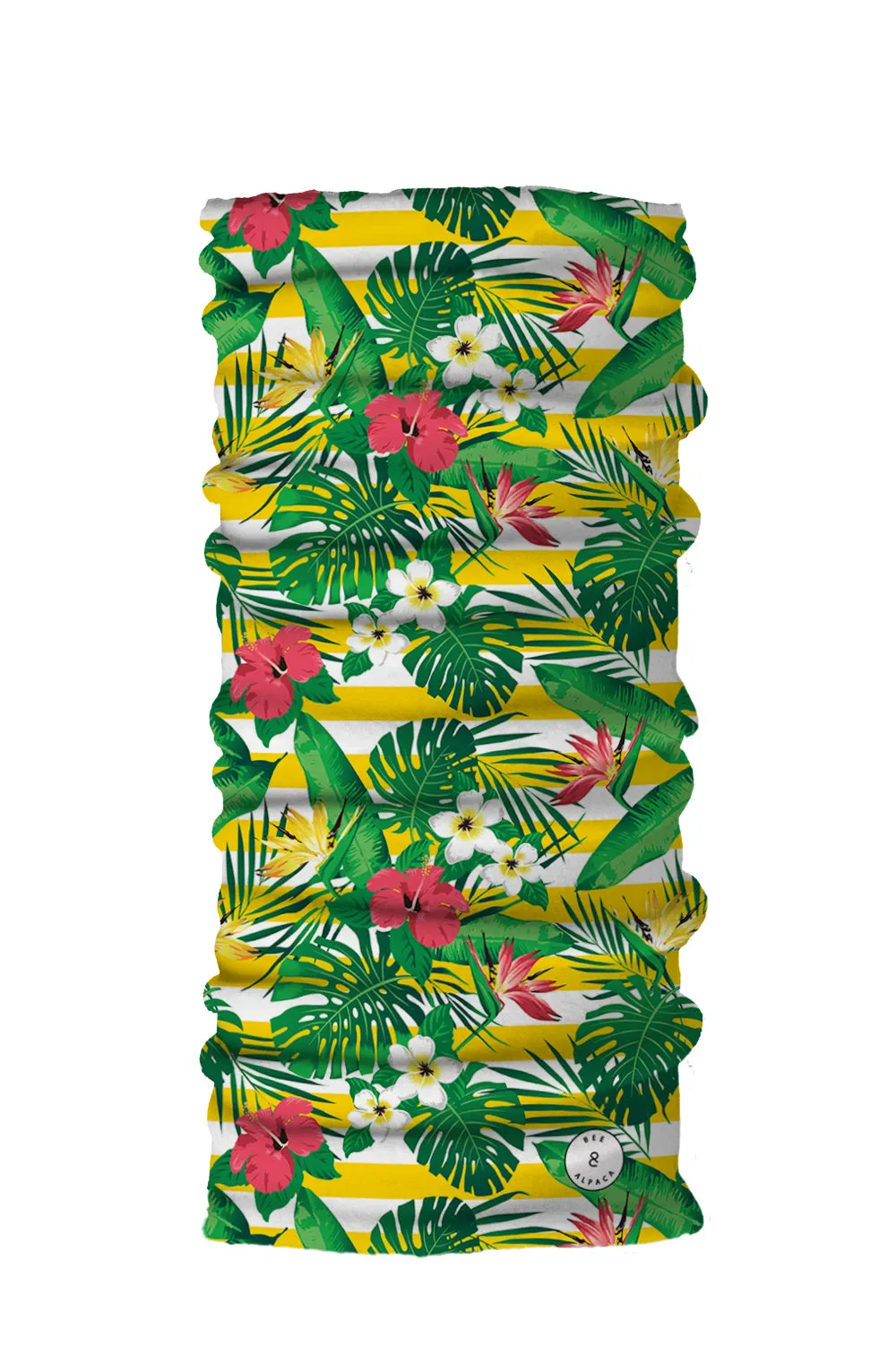Multi Purpose Neck Scarf - Floral Stripes