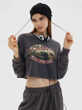Nvuvu Vintage-inspired  Patchwork Long Sleeve T-Shirt