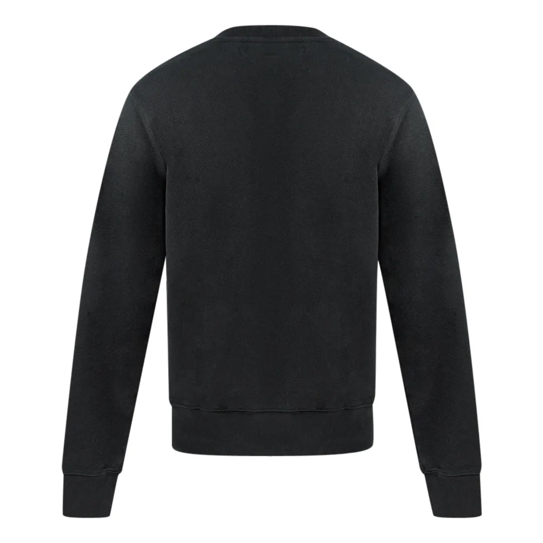 Off White Off White Logo Black Oversized Sweatshirt