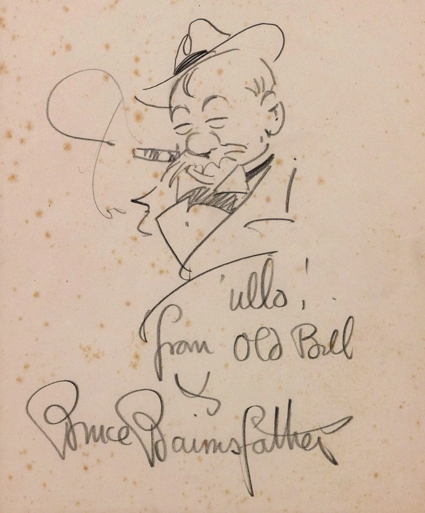 ‘Old Bill’, Captain Bruce Bairnfather’s Eponymous Hero, circa 1920
