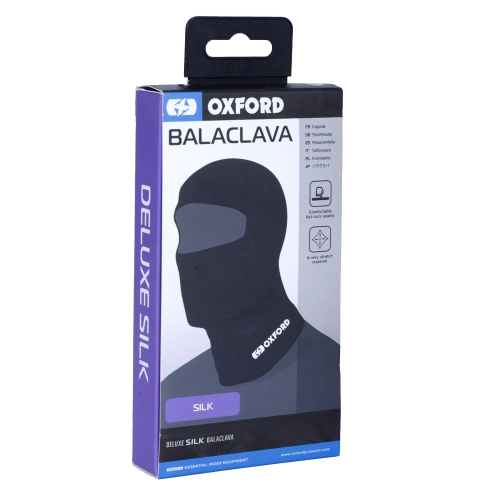 Oxford Deluxe Silk Balaclava Black