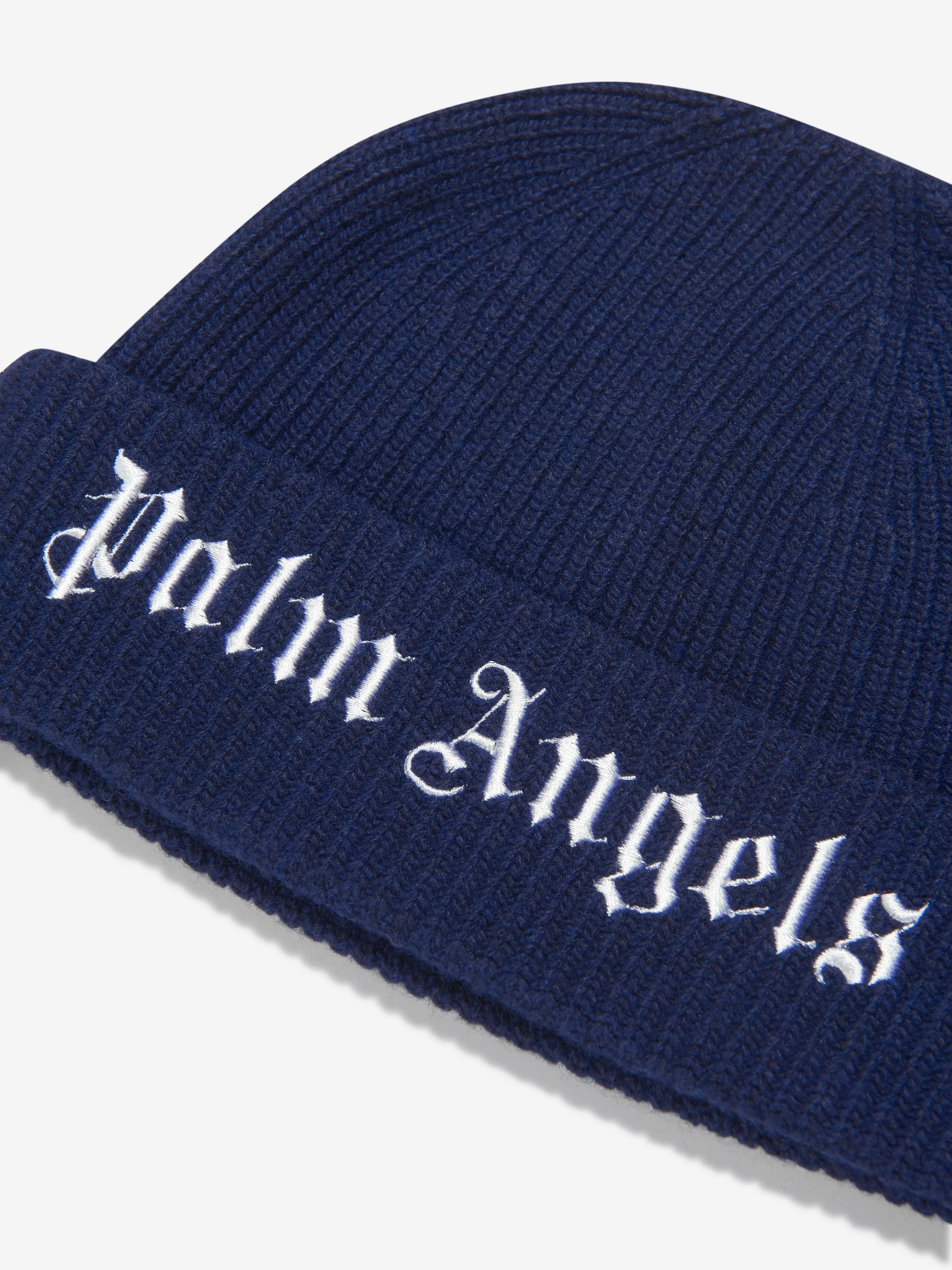 Palm Angels Kids Knitted Logo Beanie
