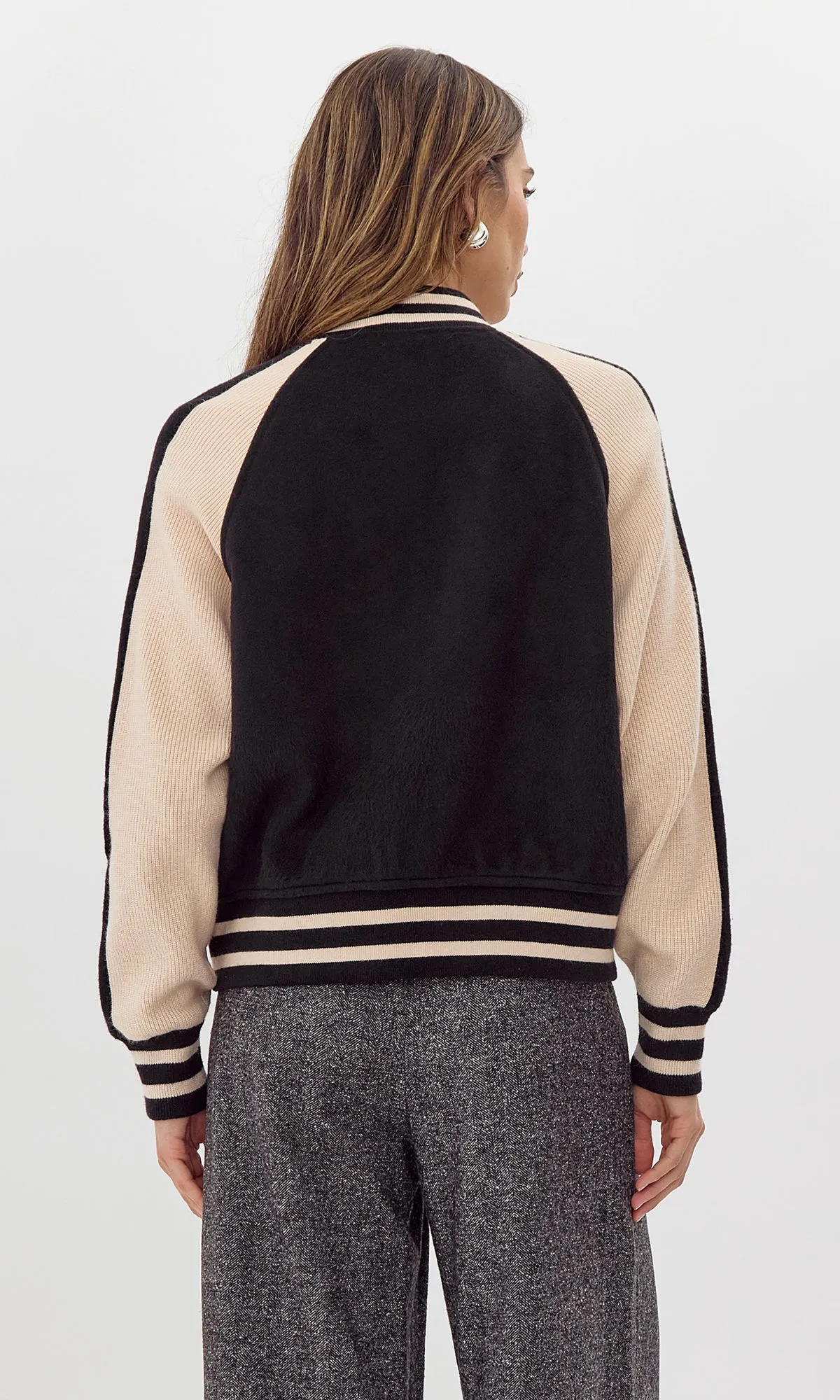PALMER KNIT BOMBER JACKET