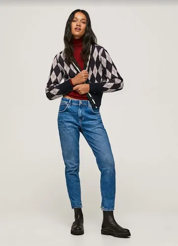 Pepe Jeans Mom Fit High-waist-Jeans VIOLET Relaxed Passform VS3