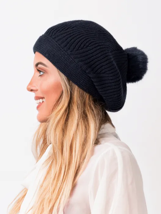 Pia Rossini Molly Beanie Pom Hat