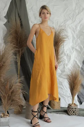Pippa Linen Slip Dress