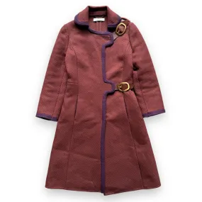 Prada Mainline Dual-Buckle Wool Coat