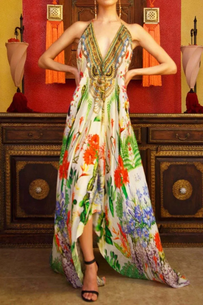 Printed Long Flowy Dresses