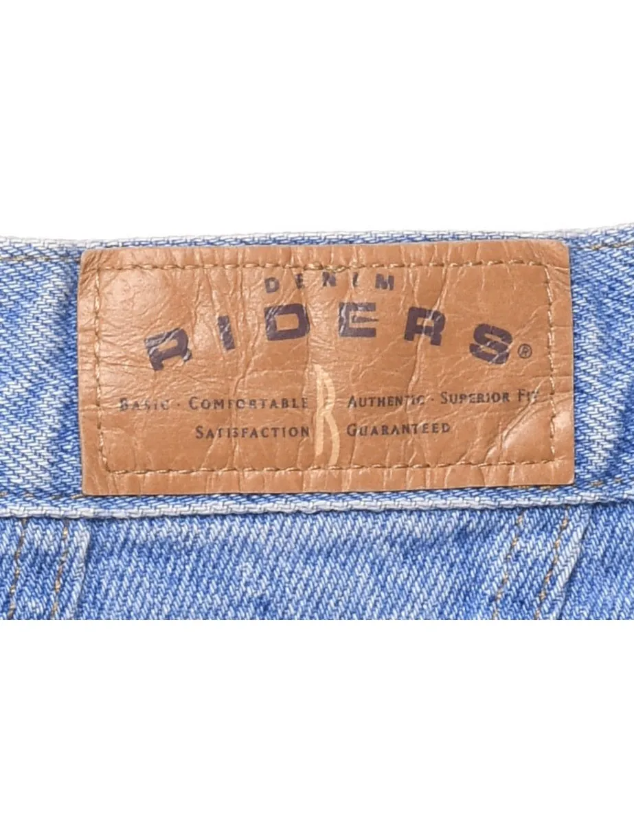 Riders High Waist Light Wash Tapered Jeans - W30 L29