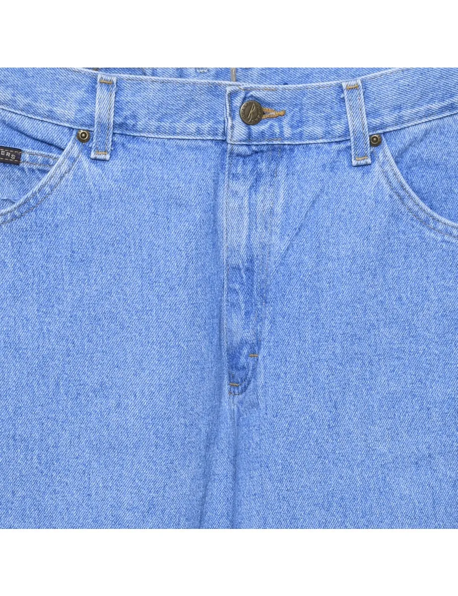 Riders High Waist Light Wash Tapered Jeans - W30 L29