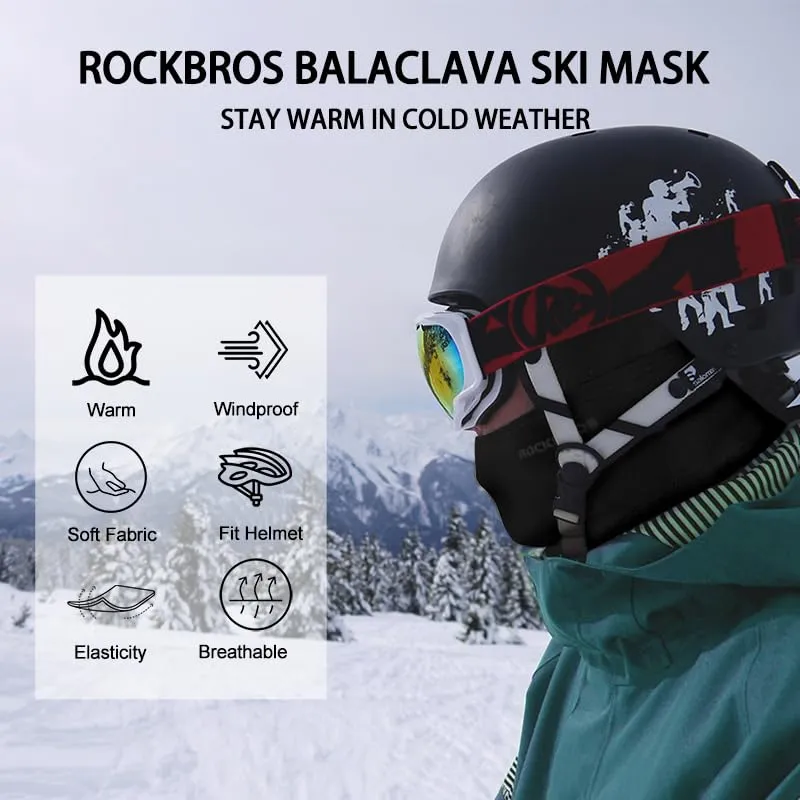 ROCKBROS Autumn Winter Windproof Warm Face Hood
