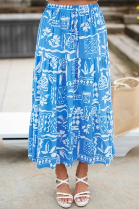 Romi Printed Midi Skirt