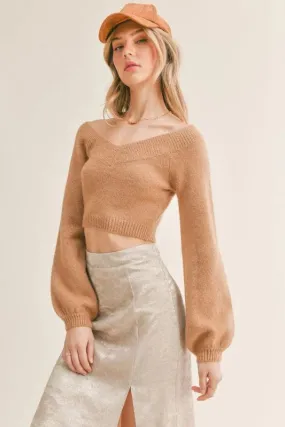 SAGE THE LABEL Happy Hour Off The Shoulder Sweater
