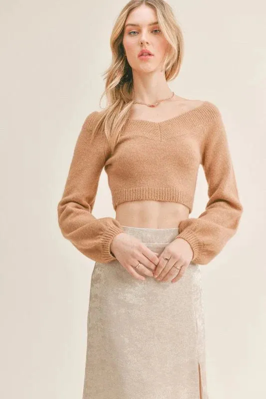 SAGE THE LABEL Happy Hour Off The Shoulder Sweater