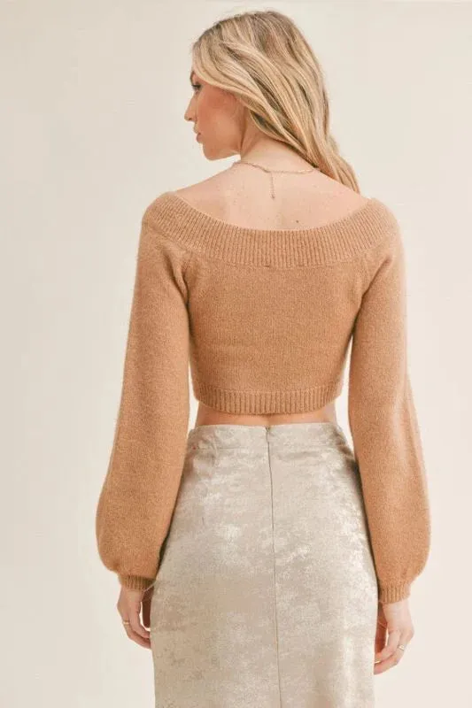 SAGE THE LABEL Happy Hour Off The Shoulder Sweater