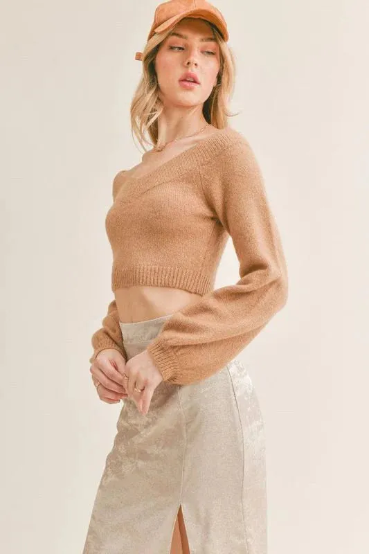 SAGE THE LABEL Happy Hour Off The Shoulder Sweater