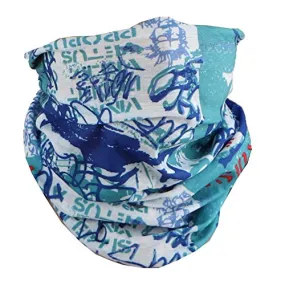 Seamless Blue Face Mask Neck Gaiter
