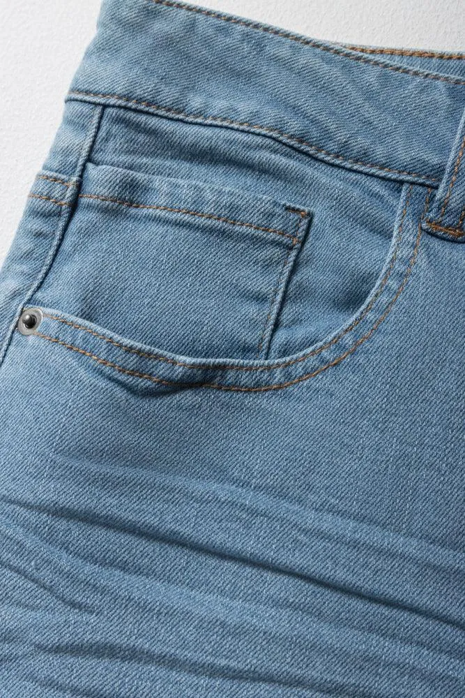 Skinny Denim Jeans Mid Blue