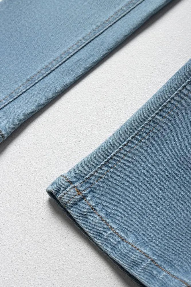 Skinny Denim Jeans Mid Blue