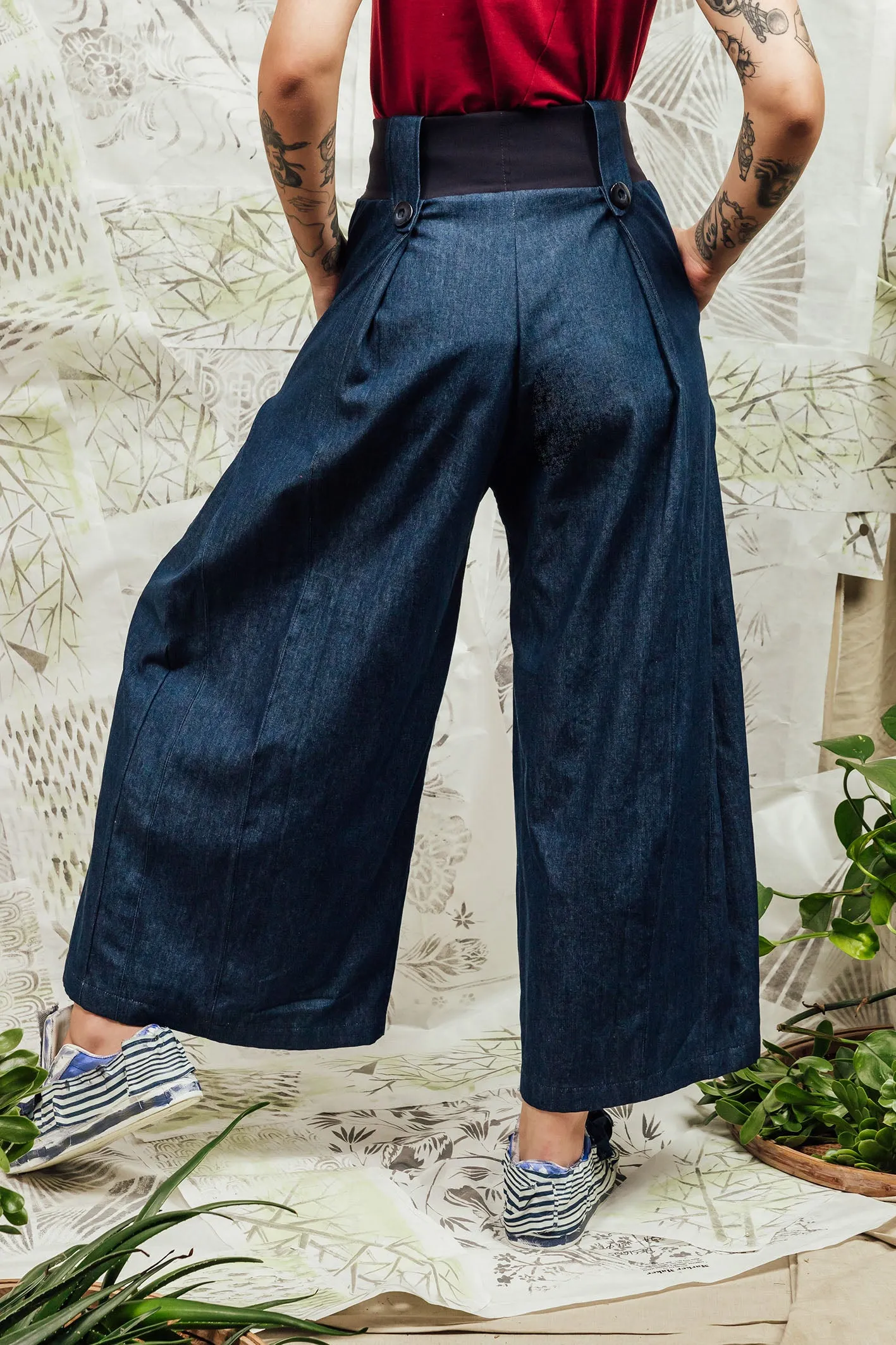 SL24 ADLAI PALAZZO PANTS - DENIM