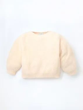 Smart Casual Pink Viscose Fabric Sweater For Girls
