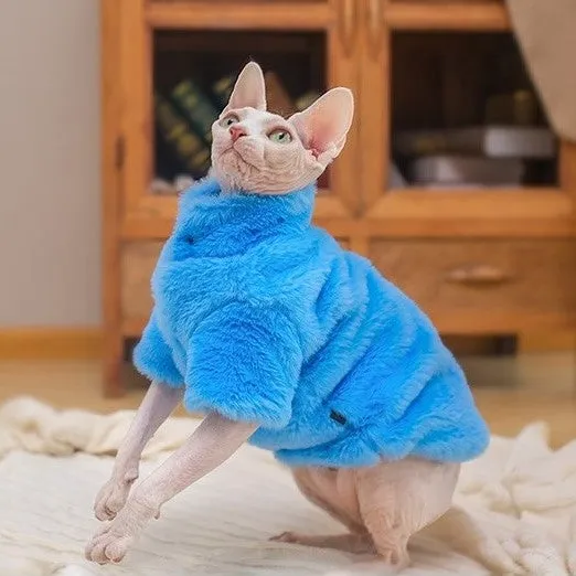 Sphynx Cat Faux Fur Coat
