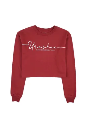 Swt Happiness Crop Maroon