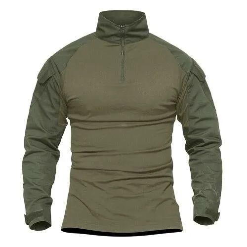 Tactical Men Military Army Green SWAT Combat Shirt