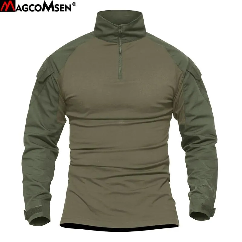 Tactical Men Military Army Green SWAT Combat Shirt