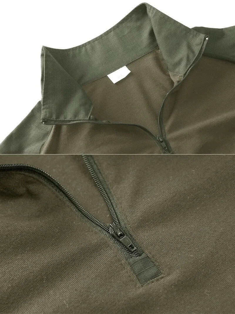 Tactical Men Military Army Green SWAT Combat Shirt