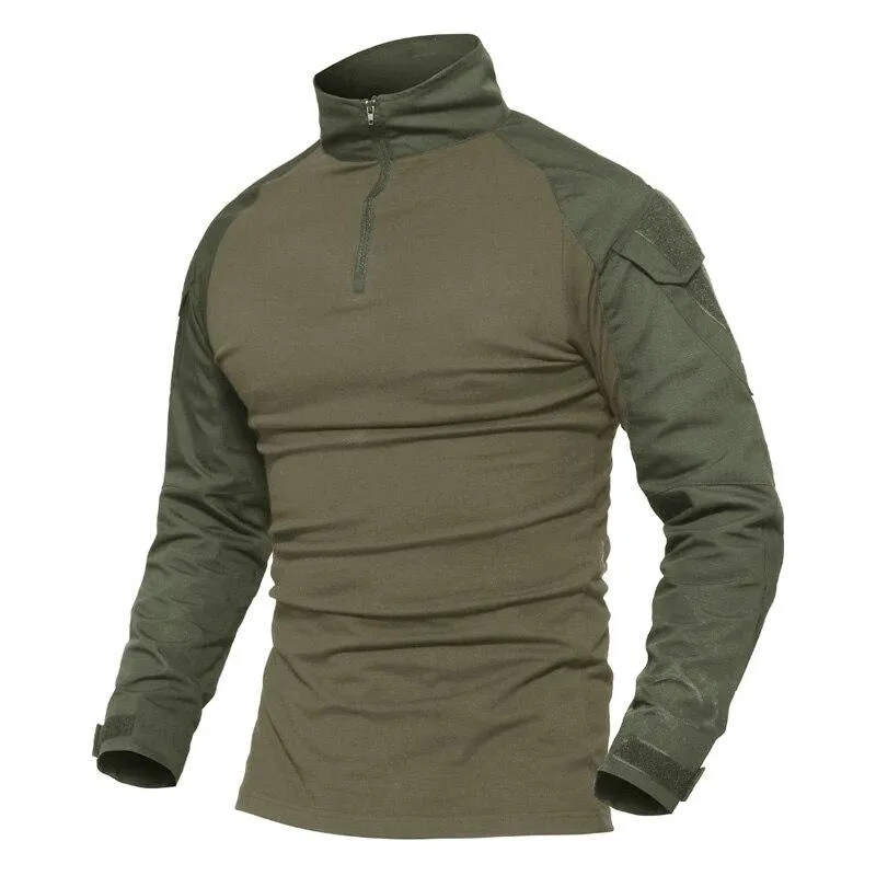 Tactical Men Military Army Green SWAT Combat Shirt