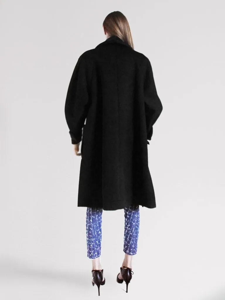 Unisex Origami Triangle Shoulder Wool Coat