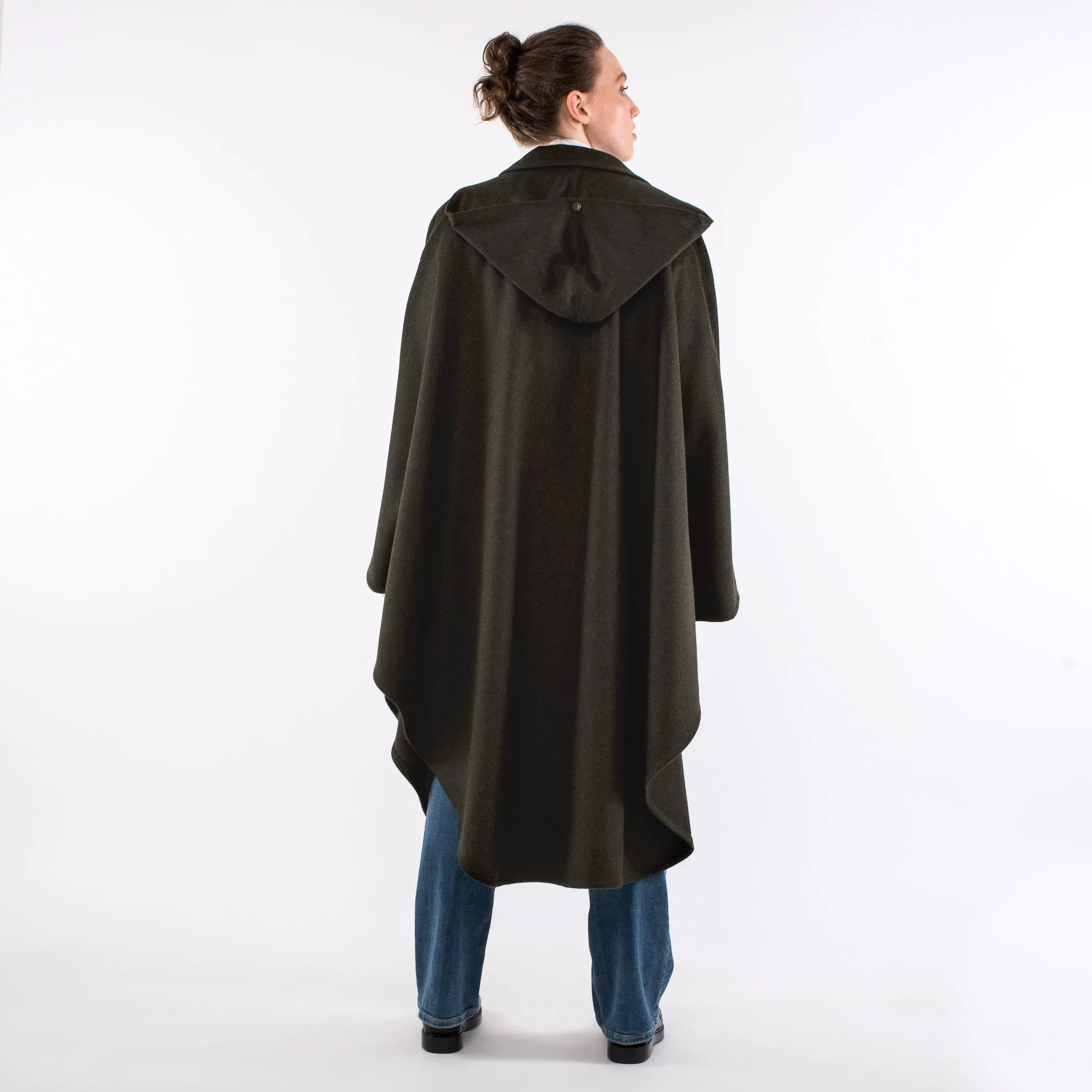 Unisex / Women's Green Loden Cape