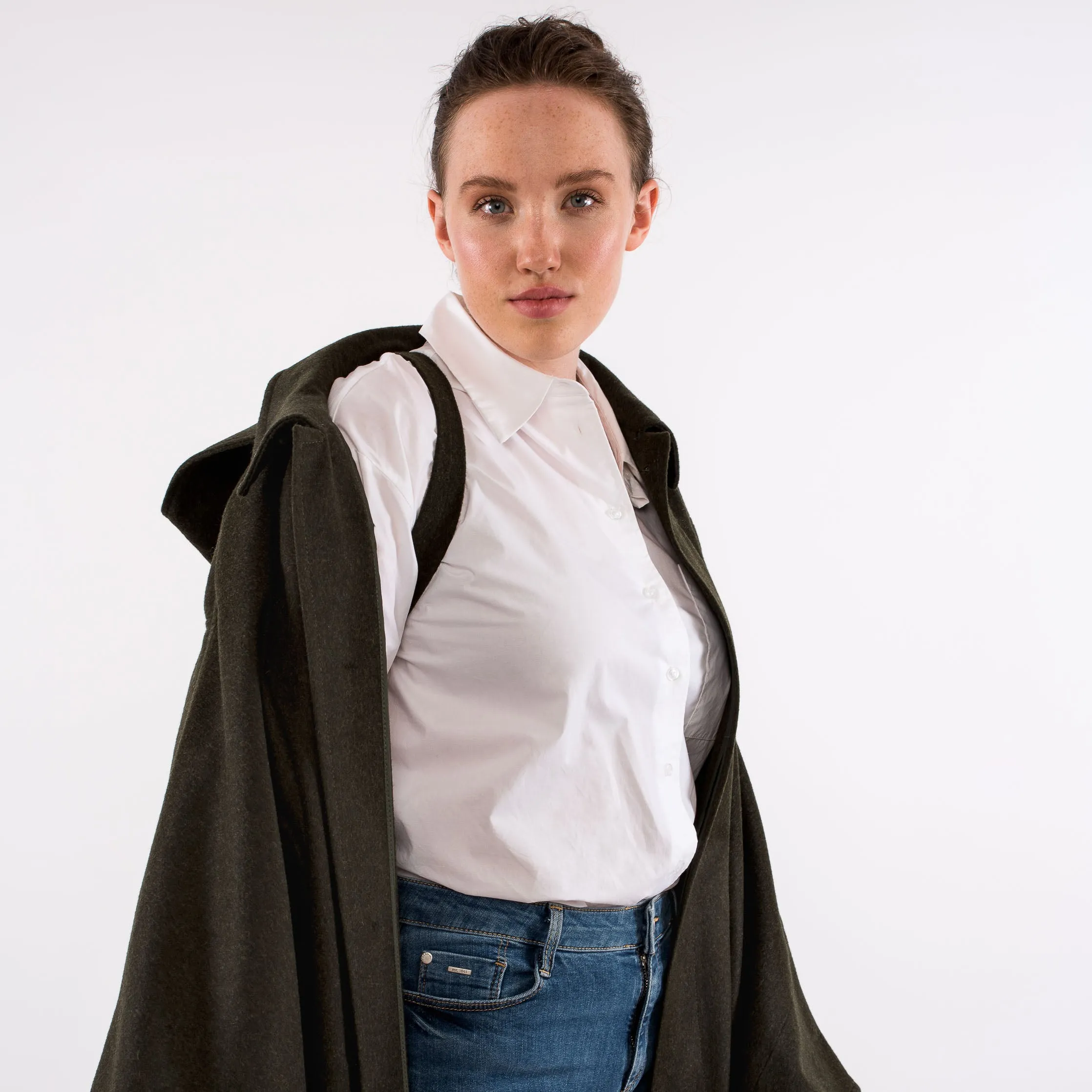 Unisex / Women's Green Loden Cape