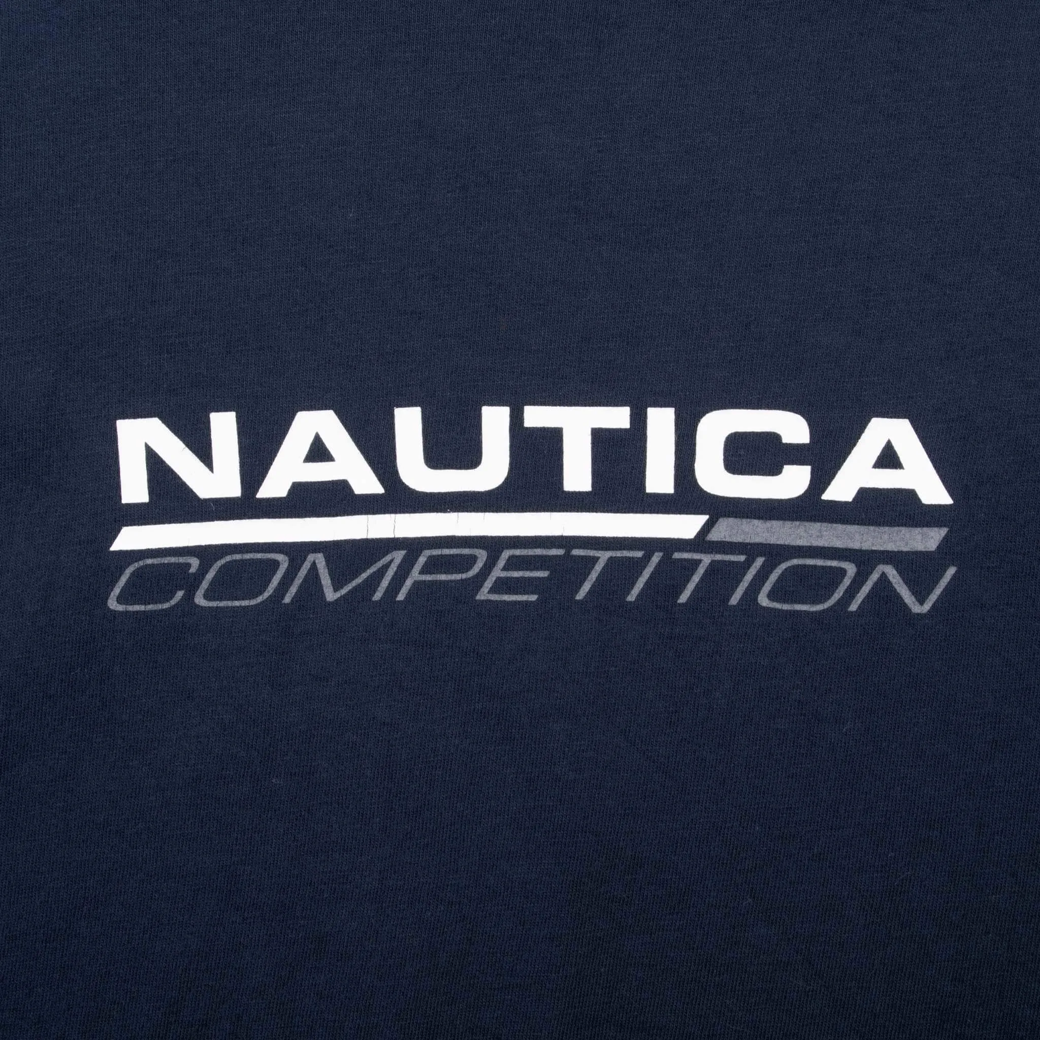 VINTAGE NAUTICA COMPETITION BLUE LONG SLEEVE TEE SHIRT 2000S LARGE