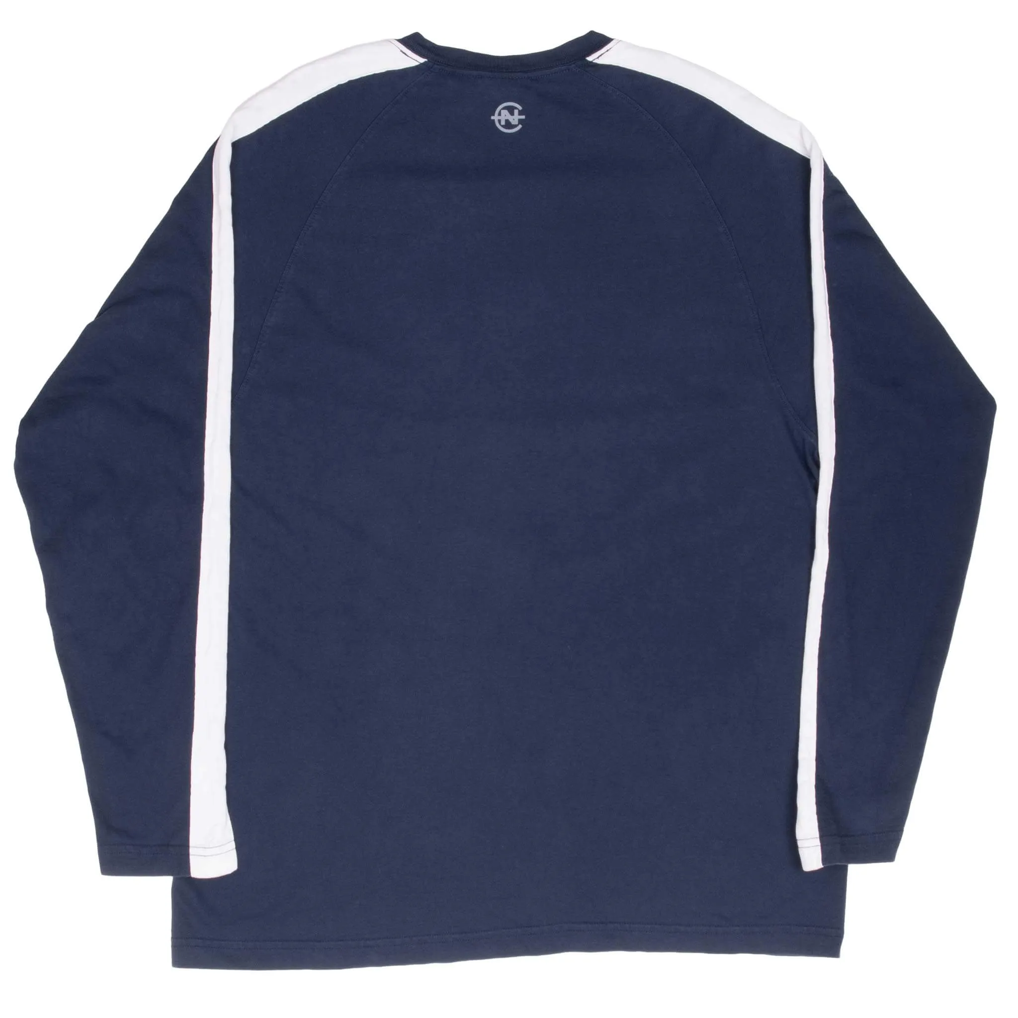 VINTAGE NAUTICA COMPETITION BLUE LONG SLEEVE TEE SHIRT 2000S LARGE