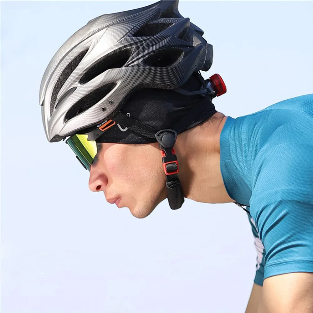 West Biking - Bicycle Balaclava Motorcycle Helmet Lining Cooling Head Protection Mask - Black
