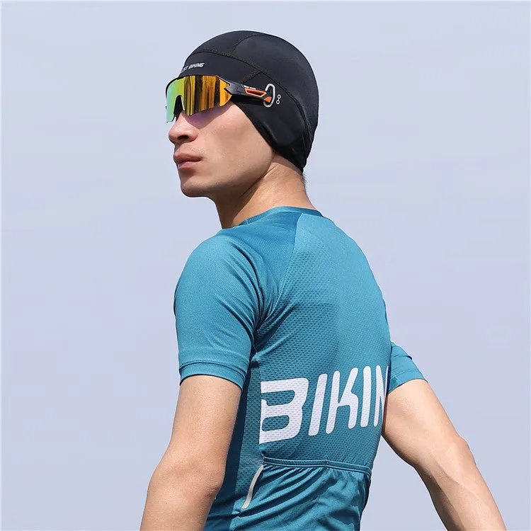 West Biking - Bicycle Balaclava Motorcycle Helmet Lining Cooling Head Protection Mask - Black