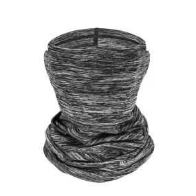 West Biking - Fleece Bandana Motorcycle Scarf Bicycle Neck Gaiter Biker Storm Mask Ski Neck Warmer - Light Grey / Black