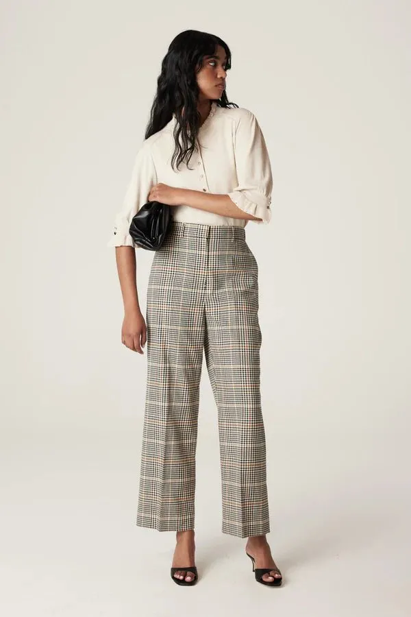 Winston Check Pant | Camel Check