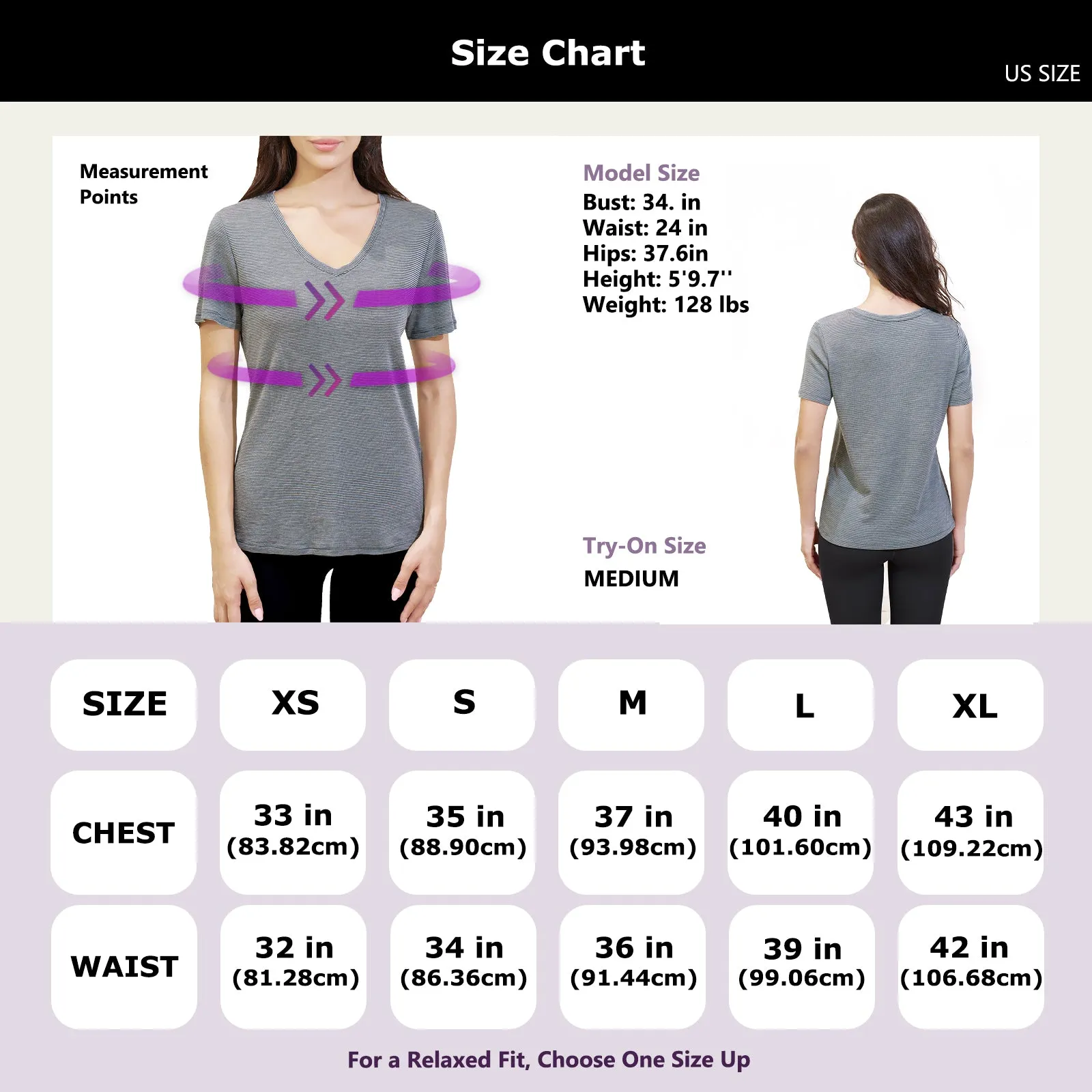 Women's Merino 200g V-Neck Short Sleeve T-Shirt Dusty Teal Stripes