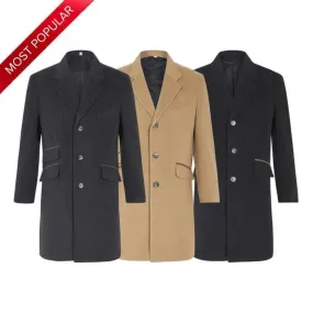 Wool Blend Single Breasted Retro Mod Coat