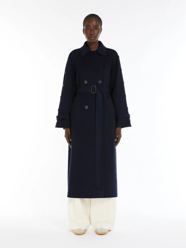 Wool trench coat
