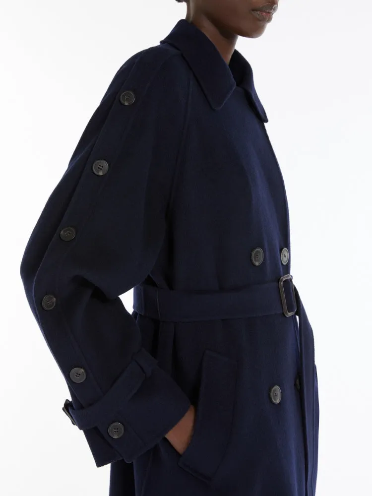 Wool trench coat