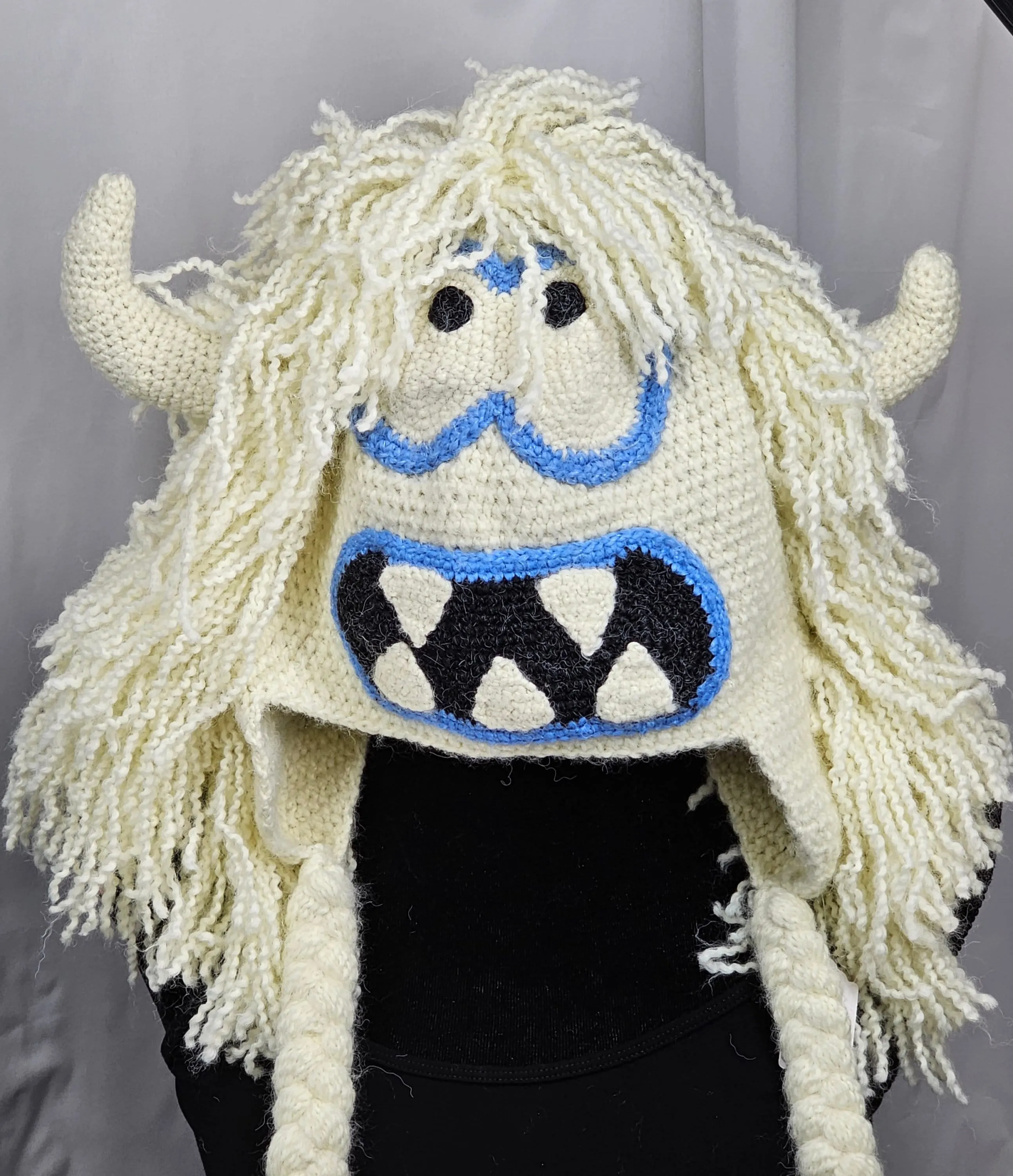 Yeti Abominable Snowman Knitted Winter Novelty Crazy Ski Snowboard Hat Adult Unisex Unique Gift